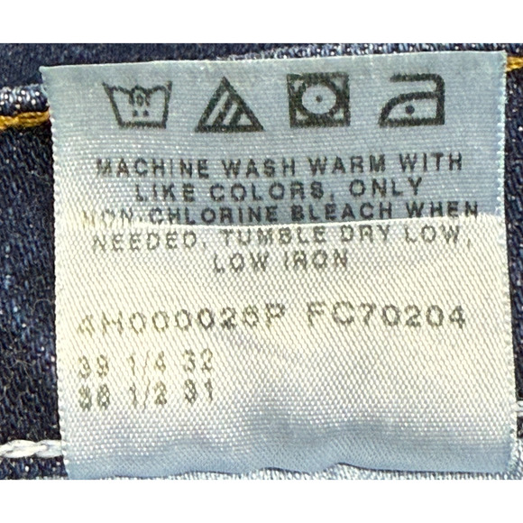 Riders by Lee Jeans Womens 18 Blue Relaxed Stretch Hi Rise Dark Actual 36X32 NWT - Picture 8 of 10